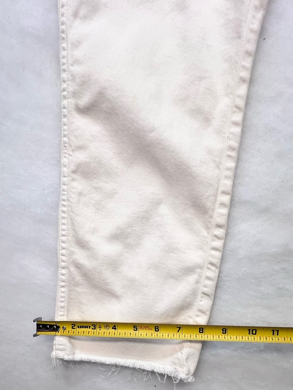 AMO Easy Army Trousers In
Bone Color Straight Leg Raw Hem Women’s 28 - Picture 7 of 13